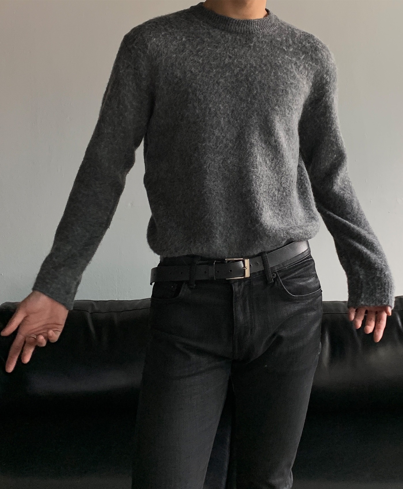 Cashmere Mohair Knit (Gray)
