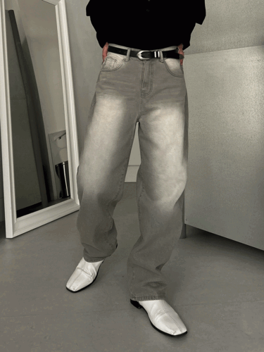 Teen Gray Wash Denim Jeans